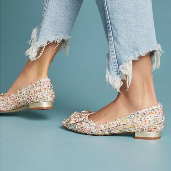 Anthropologie Shoes - Elia B Anthropologie Tweed womens Ballet Flats shoes size 6